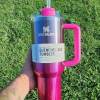 STANLEY Tumbler 40oz Quencher H2.0 Tumbler Hot Pink Ombre