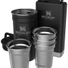 Adventure Pre-Party Shot Glass + Flask Set