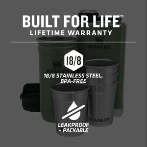 Adventure Pre-Party Shot Glass + Flask Set
