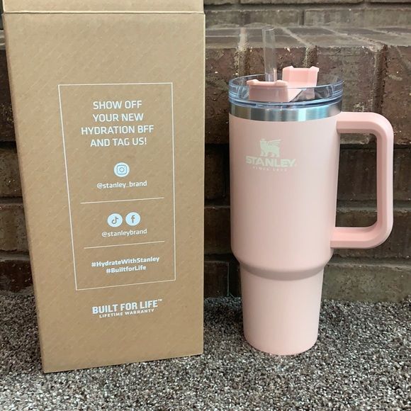 NWOT Stanley Adventure Quencher Tumbler 40 OZ Yarrow Yellow Limited Edition  - Stylish Stanley Tumbler - Pink Barbie Citron Dye Tie
