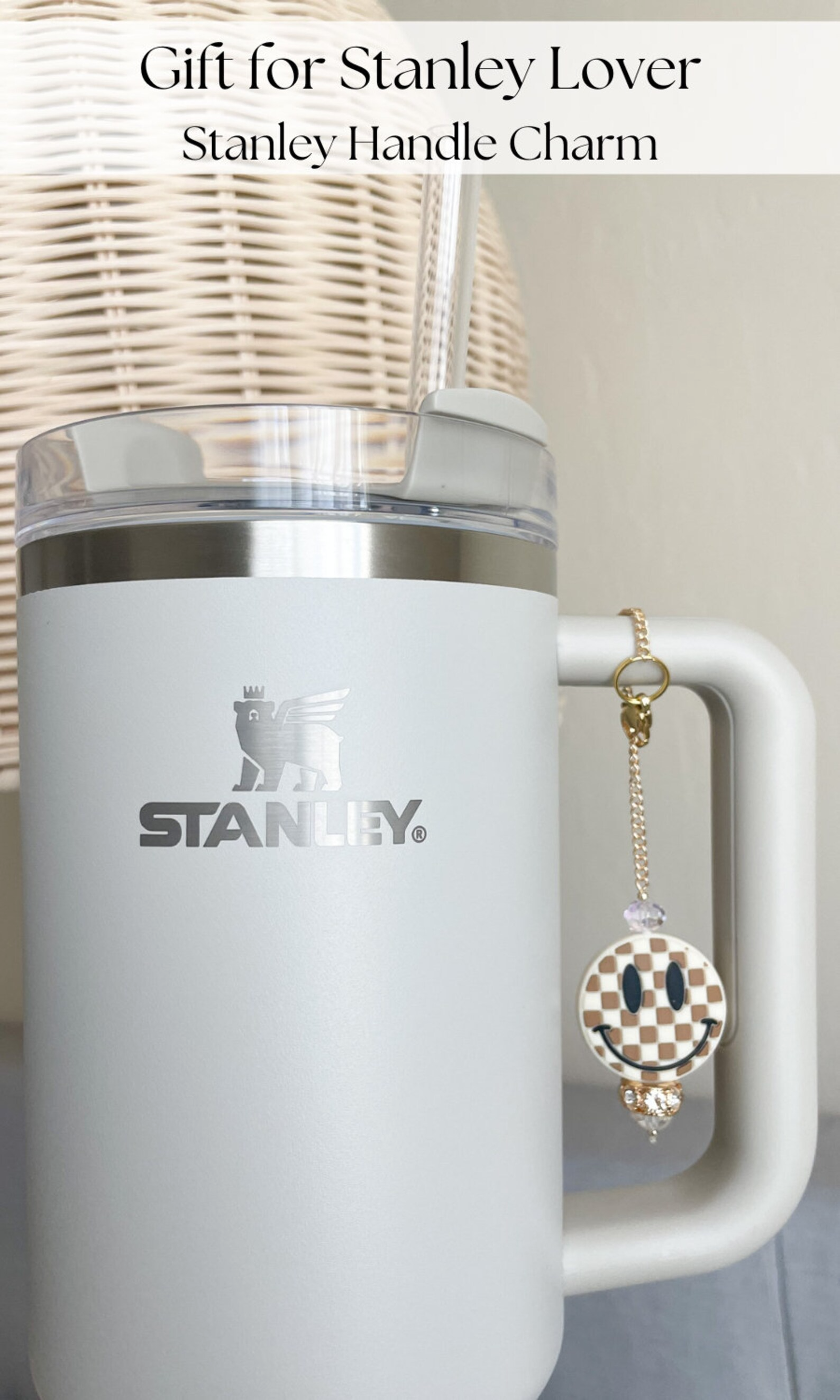 Stanley Tumbler Cup Charm Accessories For Water Bottle Stanley -  -  Stanley Tumbler - Stylish Stanley Tumbler - Pink Barbie Citron Dye Tie
