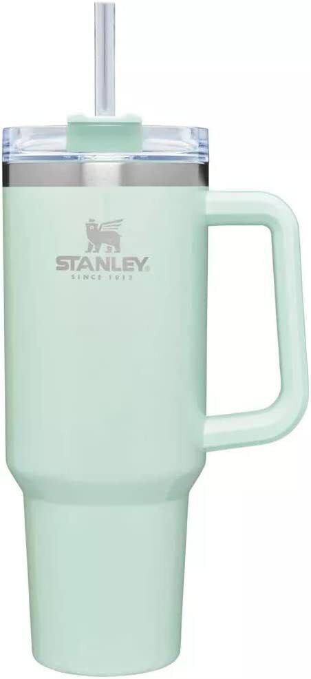 Stanley Adventure 40oz Travel Quencher Tumbler Spearmint Pearlescent Color  Green