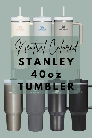 Seafoam Mint Green Stanley Cup Stainless Steel Tumbler - Stanley Tumbler -  Stylish Stanley Tumbler - Pink Barbie Citron Dye Tie