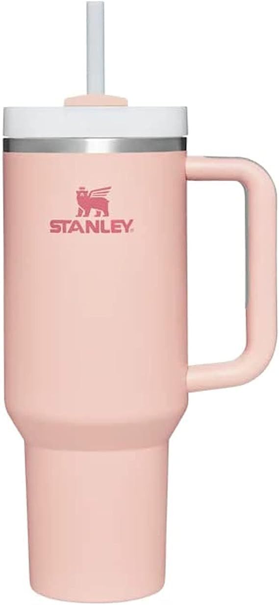 Hot Pink 40 Oz Tumbler Cup with Handle