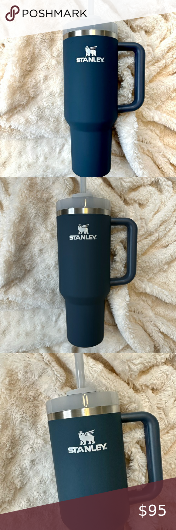 Stanley 40 oz Stormy Sea THE QUENCHER H2.0 FLOWSTATE TUMBLER SOFT MATTE
