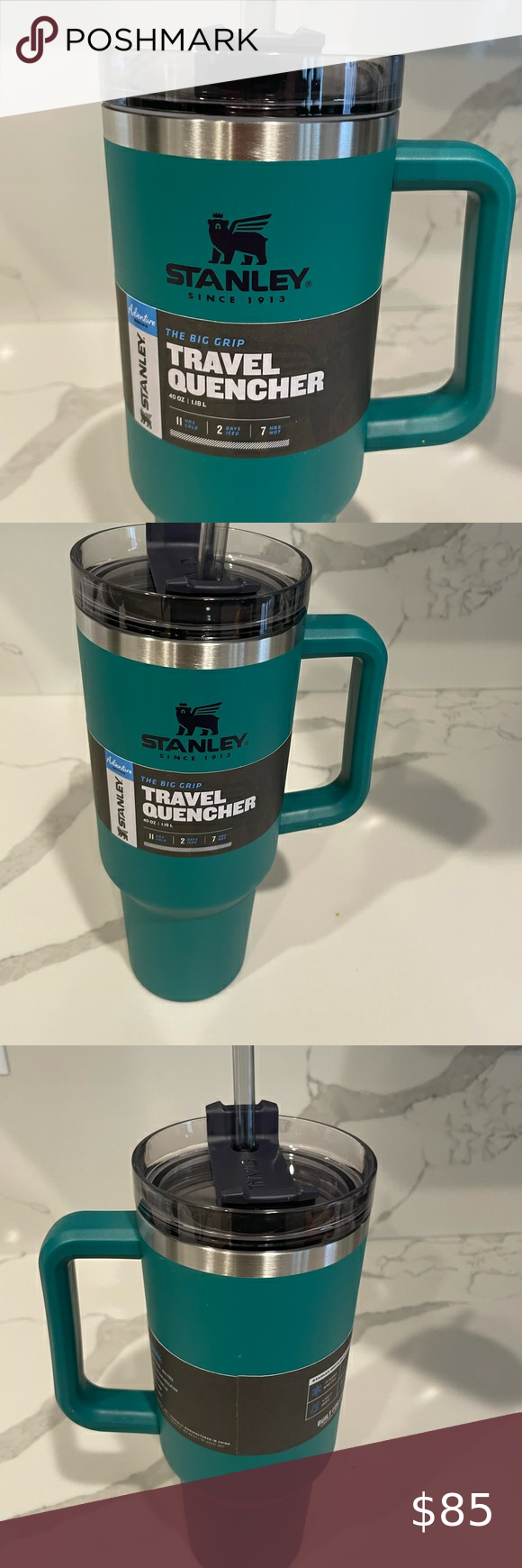 Stanley - TIDEPOOL 40 Oz Adventure Quencher Travel Tumbler - (Teal