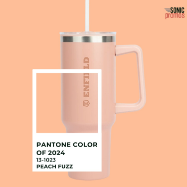 Peach 🍑 tie dye & peach color block 40 oz Stanley Tumbler✨